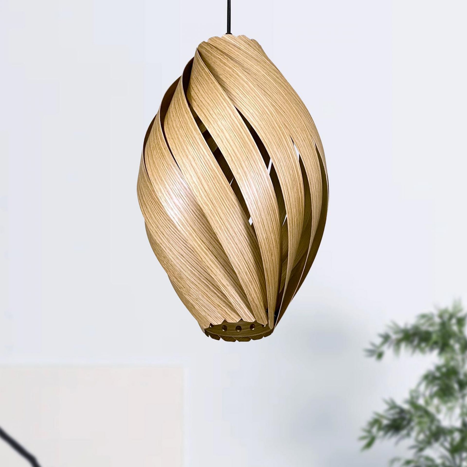 Ardére Pendant lamp rounded Oak Gofurnit
